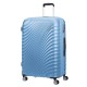 American Tourister Mala/Trolley de Viagem Grande 77cm 4 Rodas Spinner Expansível JETGLAM Azul Claro Metálico | Ref. 9271G00371 American Tourister Mala/Trolley de Viagem Grande 77cm 4 Rodas Spinner Expansível JETGLAM Azul Claro Metálico | Ref. 9271G00371
