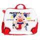 Mala Viagem Infantil 4 Rodas MOVOM Monsters Vermelho | Ref. 186.3729865
