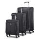 Samsonite Conjunto 3 Trolleys de Viagem Spinner S+M+L ADAIR Preto | Ref. 92CR190809