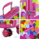 Mala de Cabine / Trolley 55cm 4R AGATHA RUIZ DE LA PRADA Corazones Fuschia | Ref. 237.13115001