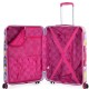 Mala de Viagem / Trolley Médio 67cm 4R AGATHA RUIZ DE LA PRADA Corazones Fuschia | Ref. 237.13116001