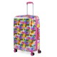 Mala de Viagem / Trolley Médio 67cm 4R AGATHA RUIZ DE LA PRADA Corazones Fuschia | Ref. 237.13116001