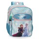 Mochila Escolar Adaptável 42cm Frozen FIND YOUR STRENGHT Azul | Ref. 186.20624D1