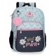 Mochila Escolar Adaptável 38cm Enso GIRL POWER Azul | Ref. 186.90222D1