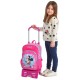 Mochila Escolar Adaptável 38cm c/ Carro Minnie HELP ON THE WAY Rosa | Ref. 186.47923N1 Mochila Escolar Adaptável 38cm c/ Carro Minnie HELP ON THE WAY Rosa | Ref. 186.47923N1