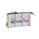 Estojo Escolar com Triplo Compartimento Benetton PERLAS Multicolor | Ref. 248.842016744