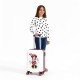 Mala/Trolley de Cabine 55cm 4 Rodas Spinner Minnie ENJOY THE DAY LOVE Rosa | Ref. 186.4681766 Mala/Trolley de Cabine 55cm 4 Rodas Spinner Minnie ENJOY THE DAY LOVE Rosa | Ref. 186.4681766