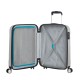 American Tourister Mala/Trolley de Cabine 55cm 4 Rodas Spinner TRACKLITE Prata | Ref. 9234G00125