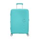 American Tourister Mala de Viagem / Trolley Médio 67cm 4R EXP SOUNDBOX Azul Claro | Ref. 9232G00221