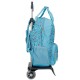 Mochila Escolar Adaptável 40Cm c/ Carro Pepe Jeans Ava Azul | Ref. 186.63422T1