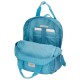 Mochila Escolar Adaptável 40Cm c/ Carro Pepe Jeans Ava Azul | Ref. 186.63422T1