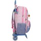 Mochila Escolar Adaptável 44CM 2C C/ Carro Enso MY SWEET HOME Rosa | Ref. 186.90424T1