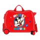 Mala de Viagem Infantil ABS 4 Rodas MICKEY MOUSE Circle Vermelha | Ref. 186.2039822