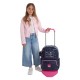 Mochila Escolar Adapt. 42cm c/ Carro Enso MAKE A WISH Azul Escuro | Ref. 186.91923T1 Mochila Escolar Adapt. 42cm c/ Carro Enso MAKE A WISH Azul Escuro | Ref. 186.91923T1