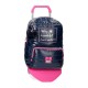 Mochila Escolar Adapt. 42cm c/ Carro Enso MAKE A WISH Azul Escuro | Ref. 186.91923T1 Mochila Escolar Adapt. 42cm c/ Carro Enso MAKE A WISH Azul Escuro | Ref. 186.91923T1