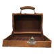 Mala Baú Vintage de Senhora Média Retangular Castanha | Ref. 31.428