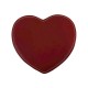 Despeja Bolsos Coração Médio em Pele Genuína Vermelho | Ref. 41.942-2