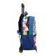 Mochila Pré-Escolar Adap. 28cm c/ Carro Mickey COLOUR MAYHEM Azul | Ref. 186.45721T1