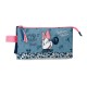 Estojo Escolar Triplo Minnie MAKE IT RAIN BOWS Azul | Ref. 186.4534321