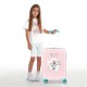 Mala de Cabine / Trolley 55cm 4 Rodas Spinner MINNIE FLORALS Rosa | Ref. 186.2411721
