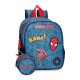 Mochila Infantil Adap. 25cm Spiderman DENIM Azul | Ref. 186.46120D1
