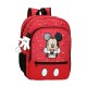 Mochila Escolar Adap. 38cm Mickey ITS A MICKEY THING Vermelha | Ref. 186.24223D1