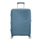 American Tourister Mala de Viagem/ Trolley Médio 67cm 4R EXP SOUNDBOX Azul Pedra | Ref. 9232G00251