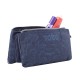 Estojo Escolar Triplo Tablero TOTTO 3JG Azul Escuro | Ref. 330.AC52ECO0123JG