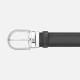 Cinto Clássico Montblanc c/ Fivela Ferradura 35mm Cinza | Ref. 238.129437 Cinto Clássico Montblanc c/ Fivela Ferradura 35mm Cinza | Ref. 238.129437