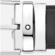 Cinto Clássico Montblanc c/ Fivela Ferradura 35mm Cinza | Ref. 238.129437 Cinto Clássico Montblanc c/ Fivela Ferradura 35mm Cinza | Ref. 238.129437