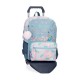 Mochila Escolar Adap. 42Cm c/ Carro Movom GIVE YOURSELF TIME Azul | Ref. 186.35123T1