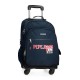 Trolley Mochila 44Cm 4 Rodas Pepe Jeans DIKRAN Azul Marinho | Ref. 186.6552821