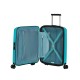 American Tourister Mala de Cabine / Trolley 55cm 4R Exp. AEROSTEP Turquesa | Ref. 92MD800121