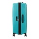 American Tourister Mala de Viagem / Trolley Grande 77cm 4R Exp. AEROSTEP Turquesa | Ref. 92MD800321