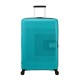 American Tourister Mala de Viagem / Trolley Grande 77cm 4R Exp. AEROSTEP Turquesa | Ref. 92MD800321