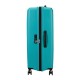 American Tourister Mala de Viagem / Trolley Grande 77cm 4R Exp. AEROSTEP Turquesa | Ref. 92MD800321