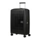 American Tourister Mala de Viagem / Trolley Médio 67cm 4R Exp. AEROSTEP Preta | Ref. 92MD800209