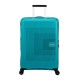 American Tourister Mala de Viagem / Trolley Médio 67cm 4R Exp. AEROSTEP Turquesa | Ref. 92MD800221