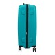 American Tourister Mala de Viagem / Trolley Médio 67cm 4R Exp. AEROSTEP Turquesa | Ref. 92MD800221