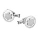 Botões de Punho MONTBLANC Snowcap Emblem Prata | Ref. 238.116660