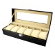 Caixa Protectora para 6 Relógios Retangular Preto/Branco | Ref. 338.6RP