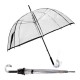 Guarda-Chuva de Senhora Benzi Manual 8V Transparente c/ Preto | Ref. 288.PA60P
