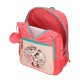 Mochila Escolar Adap. 38Cm c/ Carro Minnie LOVIN LIFE Coral | Ref. 186.47223T1