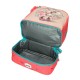 Mochila Pequena 28cm c/ Porta Merendas Minnie LOVIN LIFE Coral | Ref. 186.4722721