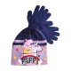 Conjunto de Gorro e Luvas Peppa Pig Azul/Rosa | Ref. 339.TH4223