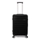 Benzi Mala de Viagem / Trolley Médio 66cm 4 Rodas Preta | Ref. 288.BZ5673P-B