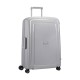 Samsonite Mala/Trolley de Viagem Médio 69cm 4 Rodas Spinner S´CURE Prata | Ref. 9210U00125