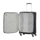 SAMSONITE Mala de Viagem / Trolley Médio 66cm 4 Rodas Exp. Base Boost Preta | Ref. 9238N00409