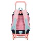 Mochila Escolar Adap. 38cm c/ Carro Enso BONJOUR Rosa | Ref. 186.95224T1