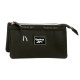 Estojo Triplo c/ Porta Cartões Reebok TINA Preta | Ref. 186.8774321